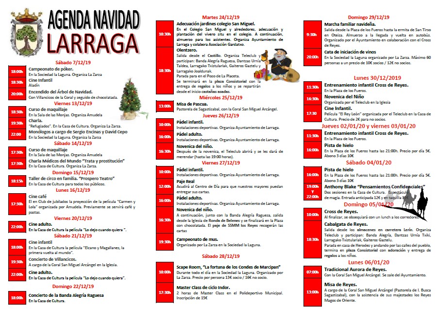 Programa Agenda Navidad 2019
